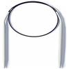 Prym 211276 - Ferri circolari per lavorare a maglia, in alluminio, 50 cm, 4,50 mm, colore: Grigio
