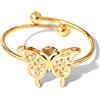 AB-GLOBAL Srl Anello Farfalla Oro MyLovly