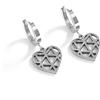AB-GLOBAL Srl Orecchini Cuore Vuoto Argento MyLovly