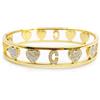 AB-GLOBAL Srl Bracciale Lettera C Rigido Oro Linea ABC MyLovly