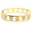 AB-GLOBAL Srl Bracciale Lettera G Rigido Oro Linea ABC MyLovly