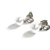 AB-GLOBAL Srl Orecchini Cuore Perla Argento MyLovly
