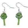 Miniblings Carciofi orecchini Miniblings vegetali verdure carciofo verde 3D