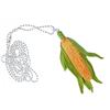 Miniblings Collana a Catena Pannocchie 80 Centimetri di Mais Paesaggio vegetale arabile Popcorn