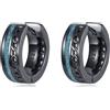 ONEFINITY Orecchini vichinghi con decorazione celtica in argento sterling 925 turchese, orecchini a cerchio celtici vintage, gioielli vichinghi, regalo per uomo e donna