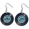 Miniblings record di orecchini gancio nastro in vinile LP in vinile DJ blu Midi - Gioielli fatto a mano placcati argento I Orecchini