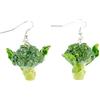 Miniblings Broccoli orecchini Miniblings veggie vegetariano verde di carbonio