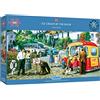 Gibsons Ice Cream by the River | Puzzle da 636 pezzi | Puzzle panoramico del villaggio | Puzzle sostenibile per adulti | cartone riciclato al 100% di alta qualità | Ottimo regalo per adulti