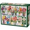 Cobble Hill - Puzzle da 1000 pezzi, motivo: bouquet di Beaucoup, poster incluso
