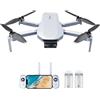 Drone GPS pieghevole, 4K, gimbal 3 assi, trasmissione 6 km, fotocamera 12 MP