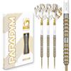 RED DRAGON Darts Paradym Gold Series, canna da 18 g, peso totale 20 g, set di freccette professionali con punta morbida - 90% tungsteno Torpedo Barrel - include alette e steli - Set di freccette