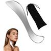 HUVZOR 1 pezzo Gua Sha in Acciaio Inossidabile, Multifunzionale Guasha Corpo, Massaggiatore Viso e Corpos, Strumento Raschietto per Massaggio in Metallo per Riduzione del Dolore Muscolare