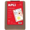 APLI 13781 - Porta blocco in plastica trasparente, grigio, 210 x 297 mm