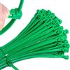 Mgctolbox Fascette Plastica Verdi 100 Pezzi 200mm x 4,8mm Fascette Riutilizzabili Elettricista Nylon Per Giardinaggio, Famiglia, Cable Management, Uso Interno ed Esterno
