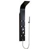 DP Griferia DP Bath A-92 Colonna Doccia Idromassaggio, Alluminio, Nero
