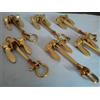 Lotto 10 Portachiavi Ancoraggio Ottone Manette Nautiche Stile Portachiavi Cap...
