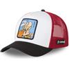 Capslab Cappellino da Uomo e Donna, Asterix e Obelix, Berretto da Camionista, Regolabile con Snapback, Bianco/Nero/Azzurro, Taglia Unica