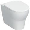 Geberit Vaso WC Geberit Selnova Premium 502.794.00.1 a Pavimento Filo Muro con Fissaggio Nascosto Rimfree Bianco