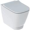 Geberit Vaso WC Geberit Smyle 500.829.00.1 a Pavimento Filo Muro con Fissaggio Nascosto Rimfree Bianco