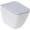 Geberit Vaso WC Geberit iCon Square 500.825.00.1 a Pavimento Filo Muro con Fissaggio Nascosto Rimfree Bianco