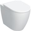 Geberit Vaso WC Geberit Icon 502.383.00.1 a Pavimento Filo Muro con Fissaggio Nascosto Rimfree Bianco