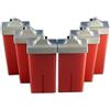 EPILWAX S.A.S, Confezione 6 Roll-On di cera, usa e getta, con rotelle, colore: rosa, modello piccolo, per il viso.
