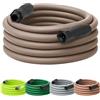 Flexzilla Colors HFZC550BRS, Tubo da Giardino con Impugnatura Girevole, 5/8 x 50 ', Sicuro per Acqua Potabile, pacciame Marrone - HFZC550BRS, dai creatori