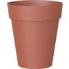 Artevasi Capri High, Vaso alto rotondo in plastica, 46cm, colore terracotta