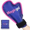 Magic Gel Guanto con Cuscinetto Gel per Terapia Caldo o Freddo - Sollievo Mani Gonfie e Infiammate - Guanto per Artrite Atrosi Eczema e Tunnel Carpale