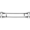 EVOC CARGO STRAPS cinghie di tensione, fettuccia (fettuccia elastica, cinghia di fissaggio per gli zaini EVOC COMMUTE, con ganci a moschettone rotanti, coulisse integrata, peso: 20 g)