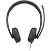 Lenovo Cuffie Lenovo VoIP Headset 5000 a Padiglione Cablato per Ufficio con microfono Nero [UHLNVBNP0000007]