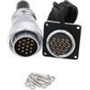 Eonvic WEIPU WS28 Connettore impermeabile IP67 metallo maschio femmina presa quadrata montaggio a pannello connettore cavo aviazione (16 pin)