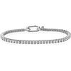 ALFIERI & ST. JOHN 925 Bracciale tennis Alfieri & St. John 925 realizzato in argento 925 rodiato, impreziosito da zirconi bianchi da 2,5 mm. Il design lineare è arricchito da una chiusura Special da 8x16 mm e da un elegante tag da 9x7 mm con simbolo …
