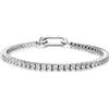 ALFIERI & ST. JOHN 925 Bracciale tennis Alfieri & St. John 925 realizzato in argento 925 rodiato, impreziosito da zirconi bianchi da 2,5 mm. Il design lineare è arricchito da una chiusura Special da 8x16 mm e da un elegante tag da 9x7 mm con simbolo …