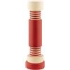 Alessi MP0215 1 Macinasale, pepe e spezie in legno di acero naturale e Rosso