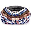 CAMON CUCCIA CESTA OVALE IN TESSUTO MOD ROYALINA CON CUSCINO STACCABILE 68 CM CA235.5