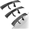 XNJIHWA 3 PCS Universale Auto Mini Spoiler Ala Senza perforazione Stabilità del Veicolo Decorazione Della Coda Carbonio (Nero)