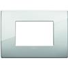 Vimar 19653.03 Arké placca Classic 3 moduli, 12.2x9x0.86cm, argento