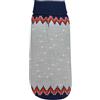 Record - Maglioncino per Cani Marzipan a Collo Alto, Lunghezza Dorso 45cm. Maglione Caldo per Cani con la Trama a effetto Metallico per un Comfort Ottimale e Stile Elegante| Grigio, L