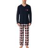 Schiesser Pigiama Lungo da Uomo, Blu Notte_183166, 54