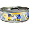 Monge Gatto Natural Lattina Adulto Petto Di Pollo & Mais 80 Gr