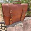 Borsa a tracolla Borsa 16" messenger tracolla marrone borsa da uomo in pelle di capra laptop