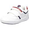 Geox J Arzach Boy, Scarpe da Ginnastica, Bianco Blu Marino, 30 EU