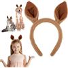 Sibba Fascia per Capelli a Forma di Canguro con Orecchie di Animali Accessorio per Capelli per Donne Feste Lavaggio del Viso Spa Regali Cosplay (Marrone)