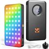 K&F CONCEPT Luce Video RGB 135LED, Batteria Integrata 5000mAh con 13Effetti | Lampada Fotografica Compatta Dimmerabile per Fotocamere DSLR, CRI 96 2812lux, Luce Portatile per Fotocamera,S12R