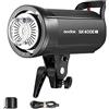GODOX SK400II-V Flash da Studio Stroboscopico SK400II-V Bowens Mount,400W,Sistema X Wireless 2.4G,5600±200K,Lampada per Modellazione LED con Montaggio Bowens per Studio (SK400II Versione Aggiornata)