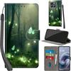 Haninsuze Cover per Motorola Moto G86 5G/ G86 Power 5G, Farfalla | Pelle PU Portafoglio, Porta Carte, Magnetica, Libro, Antiurto Custodia
