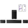 ULTIMEA 5.1 Canali Soundbar, Dolby Atmos, Subwoofer Wireless, 410W Home Theater Soundbar TV, Regolabili Surround e Bassi, Sound Bar Televisore con HDMI-eARC, Poseidon D60