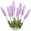 CEWUDA 8Pz Fiori Uncinetto Bouquet Lavanda Viola Chiaro Fiori Fatti a Mano Artificiali Fiori Intrecciati all'Uncinetto per Bouquet di Nozze Anniversario Compleanno San Valentino Regali per Mamma Donne