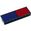 COLOP Ersatzstempelkissen E/12/2, blau/rot, Doppelpack